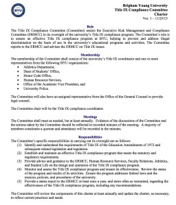 TitleIXComplianceCommitteeCharter11-25-13_0